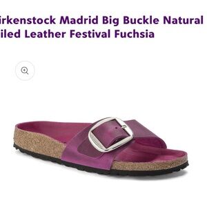 Birkenstock Madrid Big Buckle Fuschia Size 41